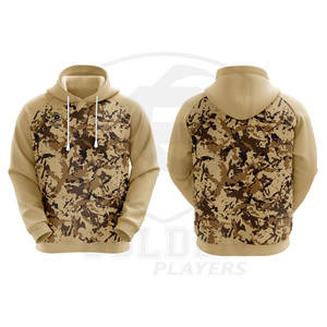 Causal Wear Customized Logo Design <b>Brown</b> Hoodie Sweatshirts For Men's Draw String Hooded Long Sleeve Sublimation Hoodie - Product Image 4