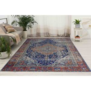 Tapis imprimé : design oriental, lavable en machine, décoration moderne pour chambre d'enfant, tapis en chenille - Product Image 1