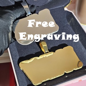 Trendy Baguette VVS Moissanite Diamond Gold Plated 925 <b>Silver</b> Iced Out Custom Letter <b>Pendant</b> <b>Necklace</b> For <b>Men</b> At Low Price - Product Image 4