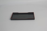 Plateau rectangulaire de style japonais traditionnel, petit plateau, bouteille de sauce, boîte à sel, plat à sauce, plateau de service, plateau en plastique pour service hôtelier
