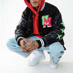 แจ็กเก็ตสไตล์คลาสสิกย้อนยุคสำหรับนักศึกษาเสื้อนอกบุด้วยการปักลาย - Product Image 3