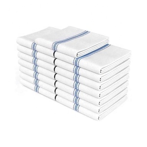 Tailles standard 50 X70 cm couleur moutarde brodé doux coton bio lavable tissu pas cher Golf cuisine serviettes ensembles en vente - Product Image 2