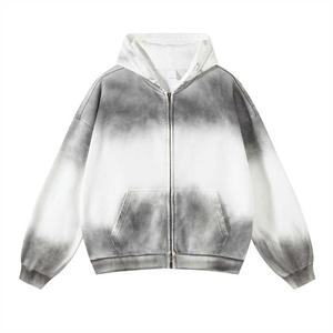 Vente en gros de sweats à capuche unisexes délavés à l'acide de qualité supérieure pour toutes les saisons, doux, confortables et élégants, parfaits pour une tenue décontractée, bon marché, OEM - Product Image 2