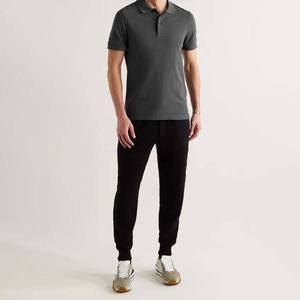 Color gris nuevo estilo de moda de manga corta de verano Streetwear venta al por mayor superventas ropa de hombre algodón tallas grandes polos - Product Image 5