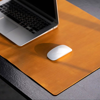 Tapis de bureau de luxe en cuir véritable, anti-odeur, résistant, antidérapant, surface en cuir de vachette de qualité supérieure, bloc-notes de qualité supérieure pour un style moderne