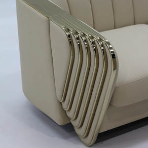 ชุดโซฟาผ้าโค้งมนทันสมัย สไตล์เชสเตอร์ฟิลด์ สำหรับห้องนั่งเล่น - Product Image 4
