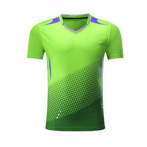 Tenue de tennis respirante avec nom et logo d'équipe, qualité supérieure, uniformes de tennis personnalisés, vêtements de sport de couleur unie avec OEM - Product Image 2