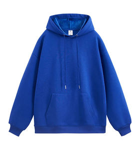 Sweat à capuche en velours polaire unisexe 360G à la mode hiver polyester coton chaud avec col imprimé élégant pour hommes et femmes - Product Image 4