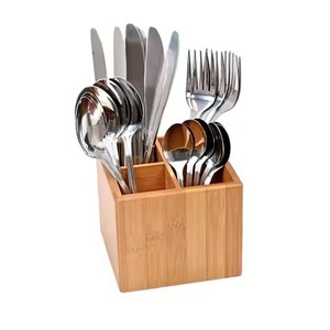 ที่เก็บอุปกรณ์บนโต๊ะอาหารทำจากไม้ สำหรับใส่ผ้าเช็ดปาก ช้อนส้อม และเครื่องเทศ เหมาะสำหรับโต๊ะอาหารในครัวและปิกนิกกลางแจ้ง - Product Image 6