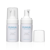 Wadah busa kosmetik ramah lingkungan 150ml 200ml Pembersih Wajah botol busa beku plastik putih kosong untuk sampo