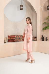 ร้อนขายผ้าฝ้ายปักShalwar Kameezสําหรับผู้หญิงSummerwearแฟชั่น2ชิ้นShalwar Kameezชุดสุภาพสตรีreadymade - Product Image 2