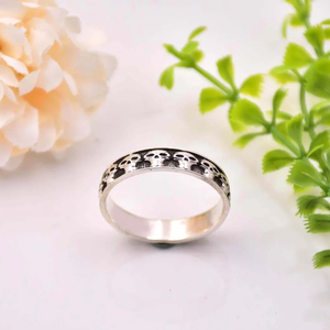 Thiết kế hợp thời trang sọ Vòng 925 Sterling bạc hàng ngày mặc xếp chồng tối giản tinh tế của người đàn ông Inlay thời trang tôn giáo bên - Product Image 5