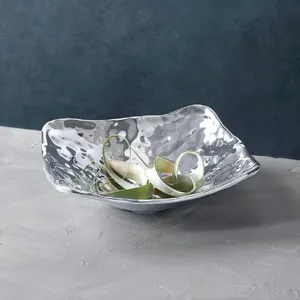 Modern Designer <b>Bowl</b> for Home Decoration Premium Handmade <b>Metal</b> <b>Bowl</b> for Luxury Interior Centerpieces plated safe - Product Image 4
