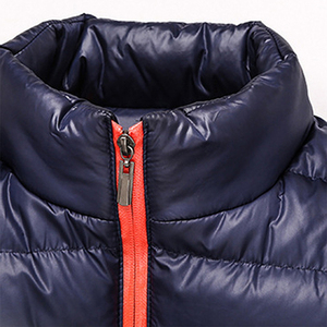 Men's High Quality Winter Bomber <b>Jacket</b> New Design Reversible Waterproof <b>Packable</b> Lightweight Stand Collar Satin Hood High - Product Image 4