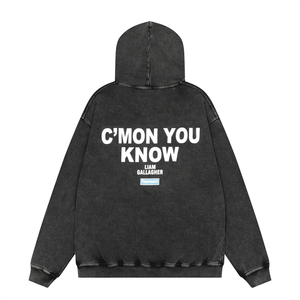 High Quality 500gsm Heavyweight Printed Hoodie 100% Cotton French Terry Distressed Design Drop Shoulder No Strings <b>Winter</b> - Product Image 3