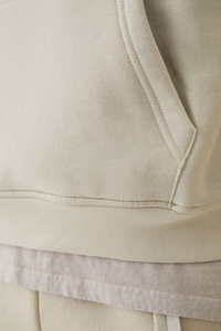 เสื้อฮู้ดลำลองสำหรับฤดูหนาวแบบใหม่สำหรับผู้ชาย ปักโลโก้แบบพัฟฟ์ตามสั่ง ระบายอากาศได้ดี ทรงโอเวอร์ไซส์ ผ้าฝ้าย 100% ย้อมสีพื้น - Product Image 6