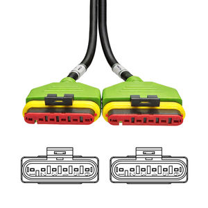 Cable adaptador de diagnóstico profesional Autroniq AC014 Benelli OBD2 de 16 pines a dos adaptadores de diagnóstico para motocicleta de 6 pines - Product Image 3