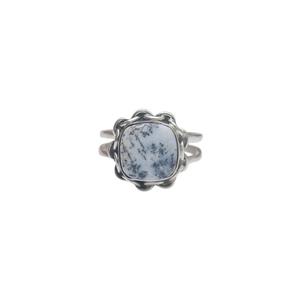 Anillo giratorio de dendrita hecha a mano de piedras preciosas de Plata de Ley 925, joyería de sello 925, piedra sólida, anillo de regalo de boda de la mejor calidad, joyería - Product Image 1
