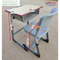 Fournitures scolaires en métal modernes, bureaux et chaises pour enfants à hauteur réglable, meubles scolaires, bureaux et chaises pour étudiants
