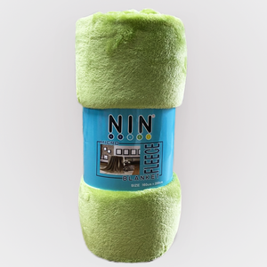 2024 fabrication Super doux vison Polyester polaire imprimé solide uni Logo personnalisé en peluche corail lit jeter couverture - Product Image 6