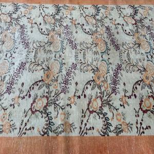 5.8x9.8 ft Vintage Rug, <b>Brown</b> Camouflage Turkish <b>Wool</b> Rug - Product Image 5