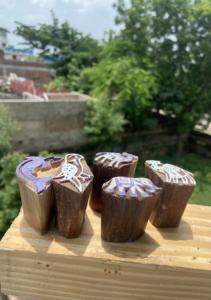 Bloc d'impression manuel en bois de teck sculpté à la main |   Motifs mixtes |   Outils de sérigraphie textile - Product Image 3