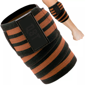 Protège-coudes professionnels personnalisables OEM avec logo, antidérapants, légers, réglables, pour entraînement intensif, en Nylon/Caoutchouc/Spandex - Product Image 1