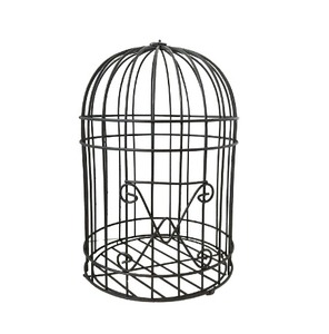 Gran Venta de jaula de pájaros de Metal, casa de pájaros colgante decorativa moderna, jaula de pájaros de hierro duradera para balcón, jardín, diseño elegante al aire libre - Product Image 1