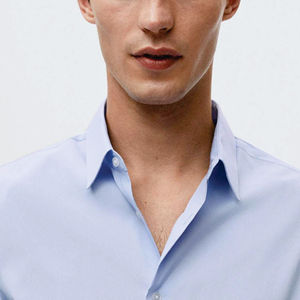 เสื้อเชิ้ตผู้ชายสไตล์ใหม่ ผ้าฝ้ายลินิน แขนยาว คอตั้ง แนวฮิปปี้ ลำลอง เหมาะกับชายหาด - Product Image 2