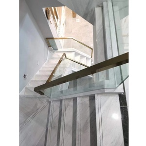 Rampe d'escalier en verre pour installation à l'intérieur Conception de maison moderne avec verre résistant à l'eau et durable - Product Image 2