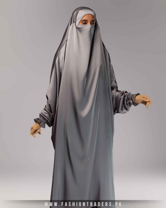 Vestido Musulmán de Seda Hecho a Mano al por Mayor, Traje Islámico Modesto de Una Pieza con Cobertura Completa, Hijab, Exportación a Todo el Mundo - Product Image 5