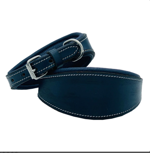 Collier de chien en cuir vert de haute qualité pour lévrier et Whippet - Product Image 1