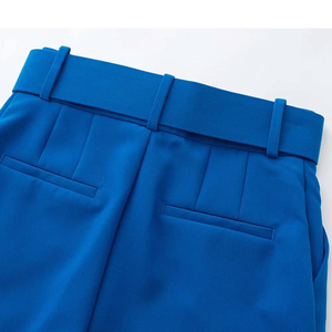 Pantalones transpirables informales para mujer 2025 al por mayor, ropa para mujer, pantalones de cintura alta para mujer con bolsillo, servicio OEM - Product Image 6