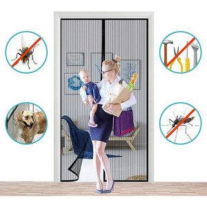 Modern Design Balcony <b>Window</b> Mosquito <b>Net</b> Strong Fiberglass Insect Screen Available in 80/90/100 X 210/220 cm Black Sizes - Product Image 4