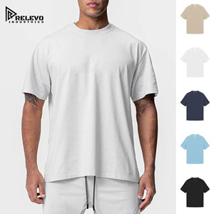 T-shirt en coton décontracté pour homme de qualité supérieure, surdimensionné, 250 g/m², impression DTG personnalisée, poids lourd, 220 g, t-shirt vierge personnalisable - Product Image 6
