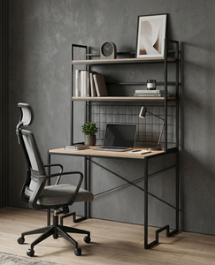 <b>Computer</b> <b>Desk</b> Study <b>Desk</b> Writing <b>Desk</b> Home Office <b>Desk</b> Office Workstation Study Table Wooden <b>Computer</b> <b>Desk</b> Metal Frame De - Product Image 4