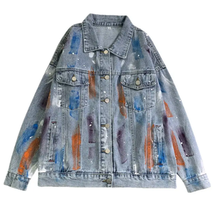 Chaquetas vaqueras vintage de tendencia para hombre, cortavientos informal de invierno con bolsillos en el pecho, ropa de calle de algodón 100% - Product Image 6