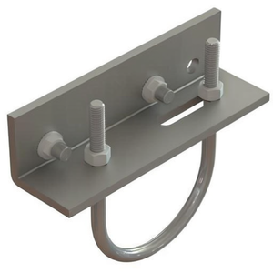 Kit de fixation pour tuyaux de 3 po K2 Systems, rail transversal de montage au sol 4000175 - Aluminium anodisé et acier pour modules photovoltaïques encadrés - Product Image 2