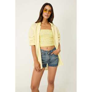 Top court en maille sans bretelles - Product Image 3