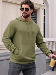 Sudadera con Capucha de Invierno para Hombre de Alta Calidad, Informal, de Manga Larga, Tejido Waffle, con Bolsillo, Oferta 2024 - Product Image 3