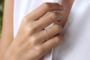 Anillo de Compromiso Abierto con Diamantes Pavé en Oro Rosa de 14k, Diseño Personalizado con Certificación IGI, Superventas 2023 - Product Image 5