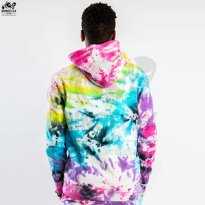 Chándal Tie Dye Personalizado con Logotipo OEM, Invierno, Color Sólido, para Hombre, Forro Polar Suave, Cómodo y Transpirable - Product Image 2