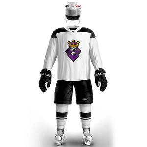 ชุดฮอกกี้น้ำแข็งสีขาวคุณภาพสูง น้ำหนักเบา ระบายอากาศได้ดี แบบสั่งทำพิเศษ พร้อมเสื้อซ้อมและเสื้อยืดลำลอง ทุกขนาด - Product Image 3