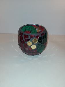 Bougie chauffe-plat en verre mosaïque de qualité industrielle, décoration d'intérieur, fête de Noël, mariage - Product Image 4