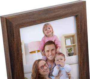 5x7 <b>Picture</b> <b>Frame</b> Brown Set of 7 <b>Rustic</b> Walnut-Color Photo <b>Frames</b> 5 by 7 for Wall or Tabletop - Product Image 2