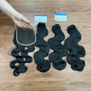 Directement en usine Cheveux Humains Vague de Corps Extension Humaine Vietnamienne Trame de Cheveux Paquets de Vague de Corps - Product Image 1