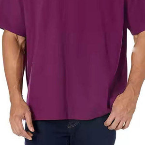 Camisetas de gran tamaño hechas de algodón de diseño personalizado para hombre, camisetas de gran tamaño de calidad superior transpirables ligeras para hombre a precio barato - Product Image 4