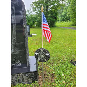 12x18 Inches American US Flag Aluminum Veterans Plaque <b>Memorial</b> Day <b>Gifts</b> for American Veterans Grave Markers Yard Lawn Signs - Product Image 5
