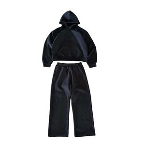 Chándal de Maternidad con Capucha para Invierno, Estilo Deportivo Informal, Talla Grande, Reflectante 3M, Cortavientos, Spandex/Algodón, Unisex - Product Image 1