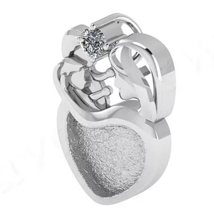 Haute qualité Mini plaqué or coeur 25x18mm mère-enfant pendentif 925 bijoux en argent collier parfait anniversaire fête des mères - Product Image 1